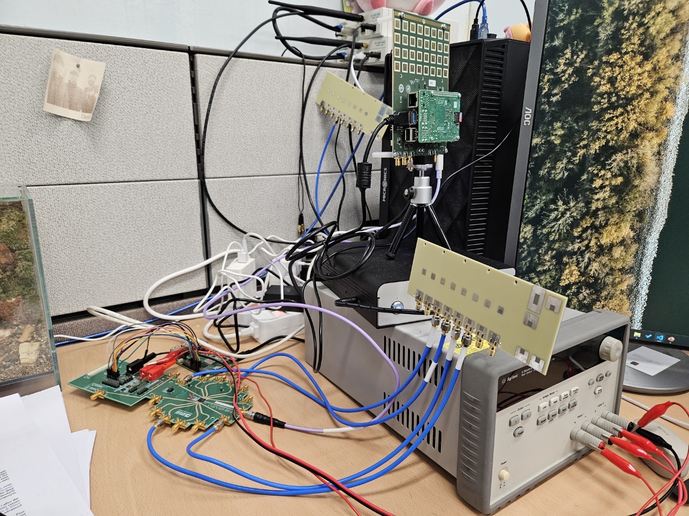 Phased array system setup.